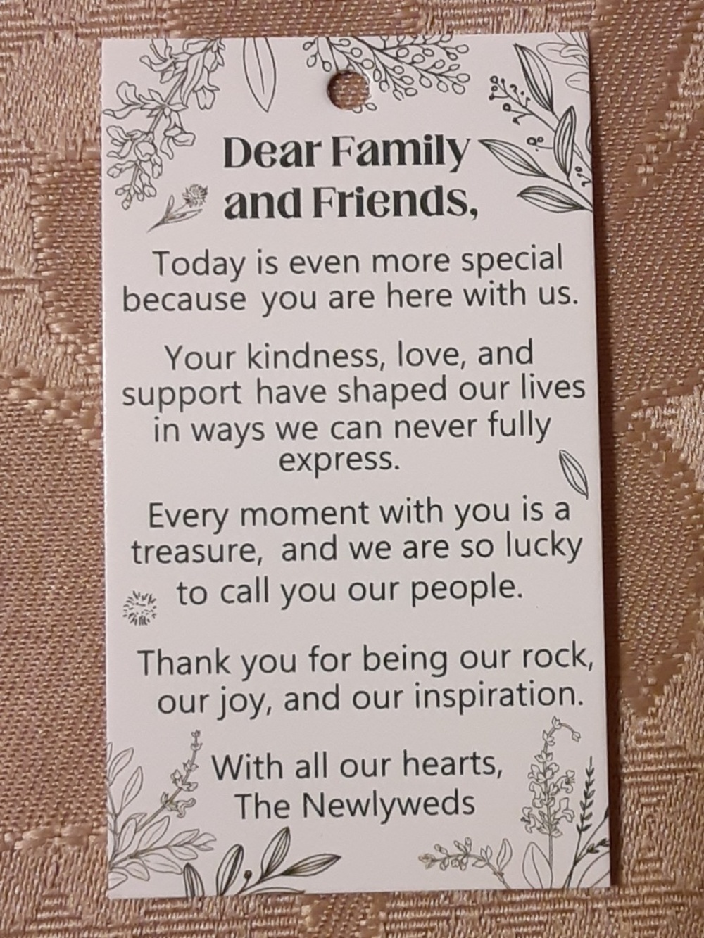 From The Newlyweds Gift Tags